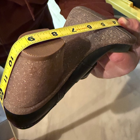 Clarks Artisan Black Leather Mary Jane Block Heel Shoes Women’s 7.5M Comfort - Picture 9 of 10